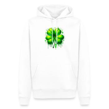 Four-leaf clover - Men’s Premium Organic Hoodie - white - Front - Nico (187cm)