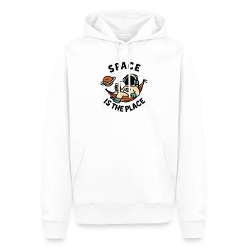 Space Explorer Astronaut Entspannendes Design - Männer Premium Bio Hoodie - Weiß - Vorne - Nico (187cm)