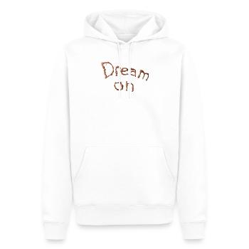 Rêve sur une œuvre en cuivre - Sweat à capuche Premium bio Homme - blanc - Devant - Nico (187cm)