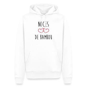bamboo wedding 79 years of marriage - Men’s Premium Organic Hoodie - white - Front - Nico (187cm)
