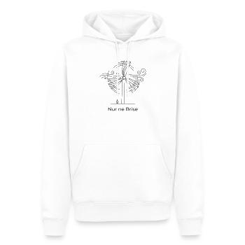 Nur ne Brise norddeutsch Nordisch Humor - Männer Premium Bio Hoodie - Weiß - Vorne - Nico (187cm)