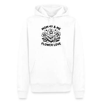 Mommy and Me Blumen Partnerlook - Männer Premium Bio Hoodie - Weiß - Vorne - Nico (187cm)