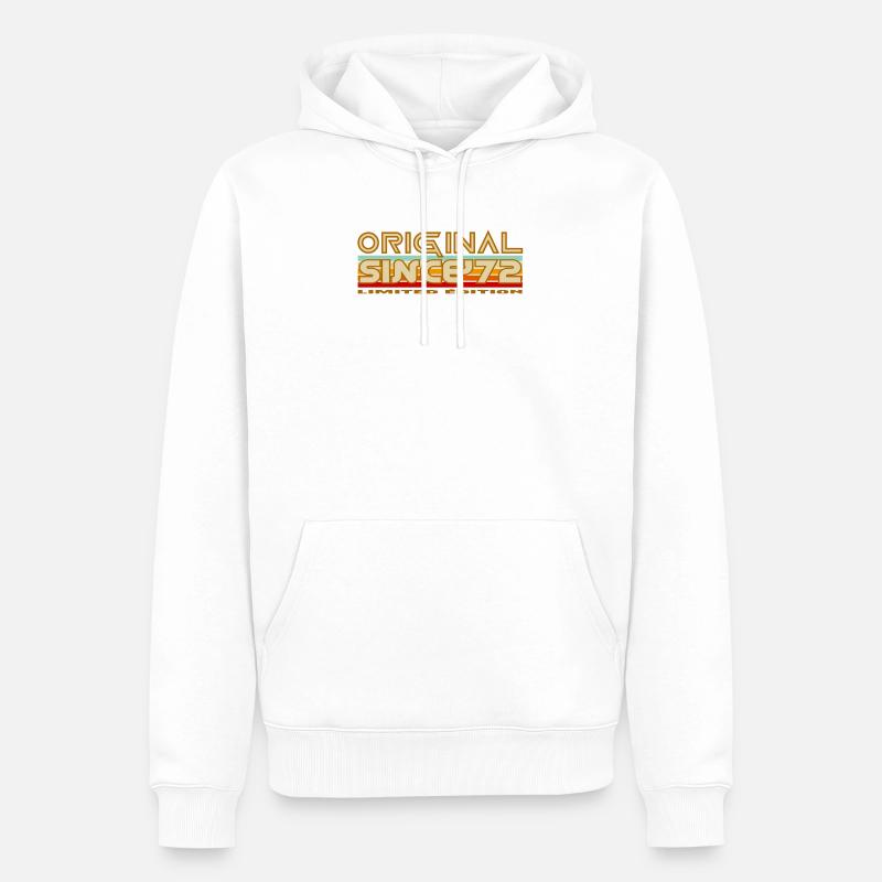 Original 72 Rétro Edition - Sweat à capuche Premium bio Homme - blanc