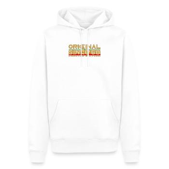 Original 68 Édition Limitée - Sweat à capuche Premium bio Homme - blanc - Devant - Nico (187cm)
