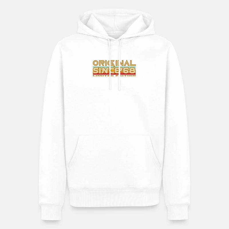 Original 68 Édition Limitée - Sweat à capuche Premium bio Homme - blanc