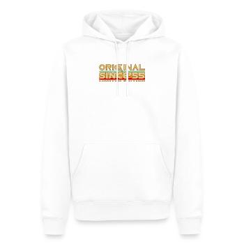 Original 55 Édition Limitée Vintage - Sweat à capuche Premium bio Homme - blanc - Devant - Nico (187cm)
