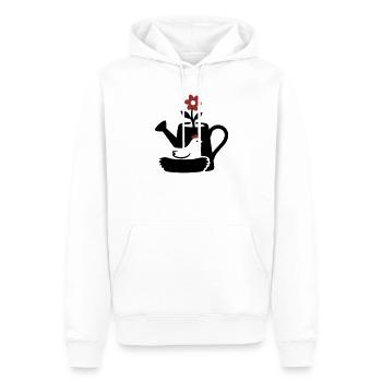 Graphique graphique de nid de poulet en arrosoir - Sweat à capuche Premium bio Homme - blanc - Devant - Nico (187cm)