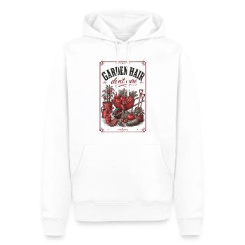 Garden Hair Don't Care Organic Gardening - Männer Premium Bio Hoodie - Weiß - Vorne - Nico (187cm)