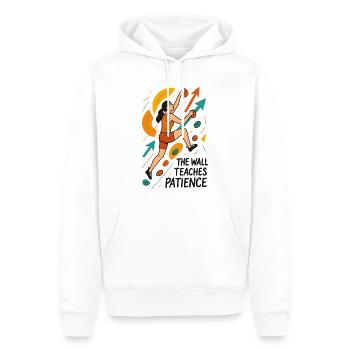 Motivation des femmes du bloc - Art abstrait - Sweat à capuche Premium bio Homme - blanc - Devant - Nico (187cm)