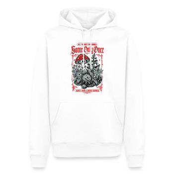 Jardinage urbain : toutes les plantes sont comestibles - Sweat à capuche Premium bio Homme - blanc - Devant - Nico (187cm)