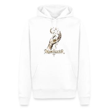 Saisit tous tes rêves et vis ta meilleure vie - Sweat à capuche Premium bio Homme - blanc - Devant - Nico (187cm)