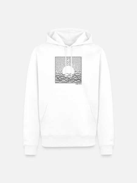 Dark-Wave-Musik - Männer Premium Bio Hoodie - Weiß