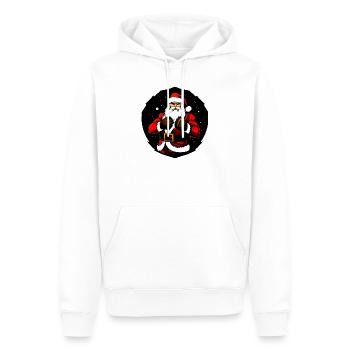 Kämpfer Christmas - Männer Premium Bio Hoodie - Weiß - Vorne - Nico (187cm)