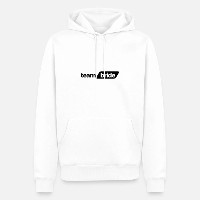 Mariée d’équipe - Sweat à capuche Premium bio Homme - blanc