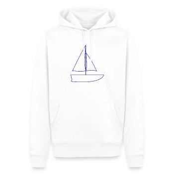Segelschiff, Segelboot, Segeln - Männer Premium Bio Hoodie - Weiß - Vorne - Nico (187cm)