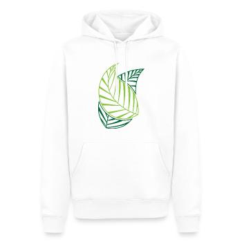 Green Streetwear 2.0 - Männer Premium Bio Hoodie - Weiß - Vorne - Nico (187cm)