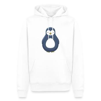 Pingouin mignon - Sweat à capuche Premium bio Homme - blanc - Devant - Nico (187cm)