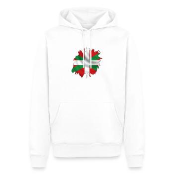 Basque design - Men’s Premium Organic Hoodie - white - Front - Nico (187cm)