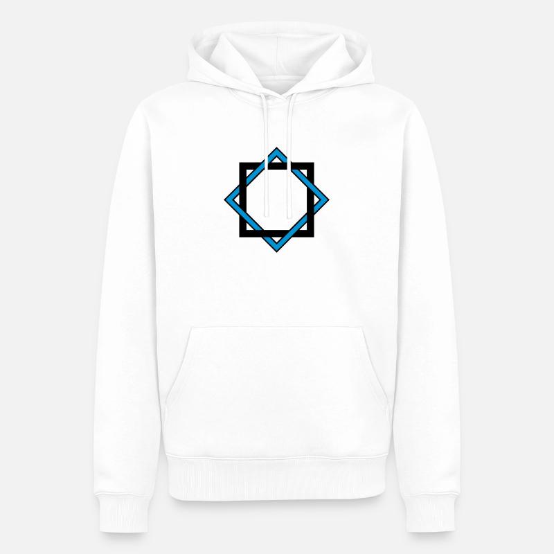 Frame 2C - Männer Premium Bio Hoodie - Weiß