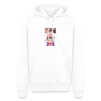 Fille effrayante Mirai Nikki - Sweat à capuche Premium bio Homme - blanc - Devant - Nico (187cm)