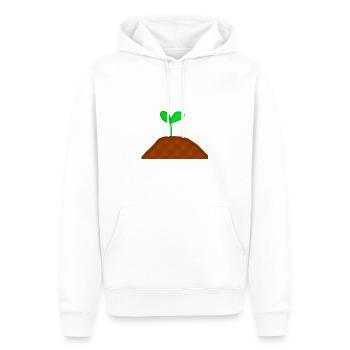 Kleine Pflanze Natur wachsende Pflanze - Männer Premium Bio Hoodie - Weiß - Vorne - Nico (187cm)