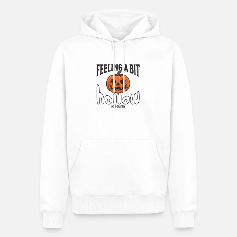 Feeling a bit hollow inside - Männer Premium Bio Hoodie - Weiß