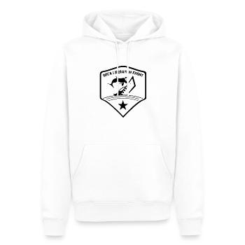 Orca Liberation Front - Männer Premium Bio Hoodie - Weiß - Vorne - Nico (187cm)