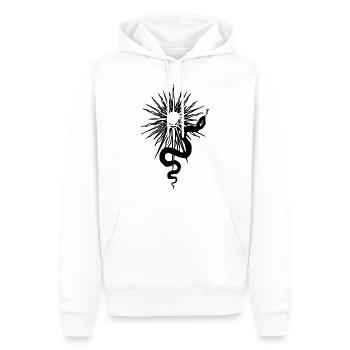 Schlange und Sonne Halloween - Männer Premium Bio Hoodie - Weiß - Vorne - Nico (187cm)