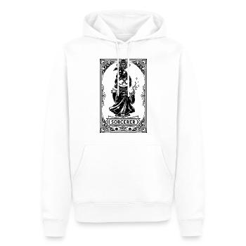 Zauberer RPG Tarot Karte Chibi - Männer Premium Bio Hoodie - Weiß - Vorne - Nico (187cm)