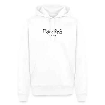 Seil Meine Perle Hamburg Norddeutschland Maritim - Männer Premium Bio Hoodie - Weiß - Vorne - Nico (187cm)