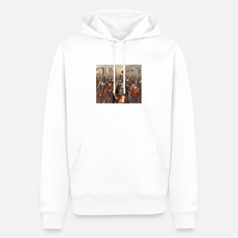 Commandez stop ! - Sweat à capuche Premium bio Homme - blanc
