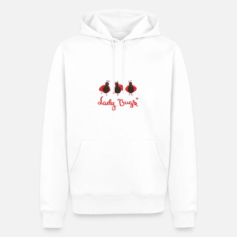 Ladybug coccinelles animaux - Sweat à capuche Premium bio Homme - blanc