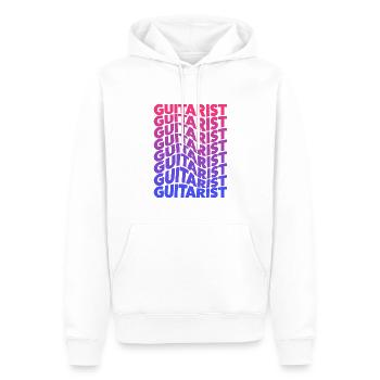 Cool Guitarist Design Gift Idea - Men’s Premium Organic Hoodie - white - Front - Nico (187cm)