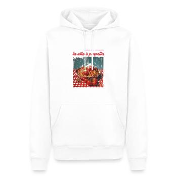 Amore, sole e spaghetti – la vita è perfetta - Männer Premium Bio Hoodie - Weiß - Vorne - Nico (187cm)