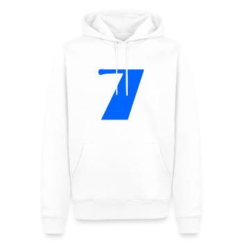 7. BIRTHDAY. HAPPY BIRTHDAY - Men’s Premium Organic Hoodie - white - Front - Nico (187cm)