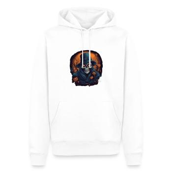 Skelett Halloween Gruselig - Männer Premium Bio Hoodie - Weiß - Vorne - Nico (187cm)