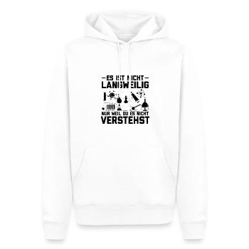 Chemiker - Männer Premium Bio Hoodie - Weiß - Vorne - Nico (187cm)