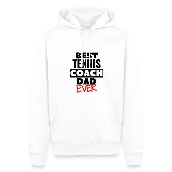 Bester Tennistrainer aller Zeiten. - Männer Premium Bio Hoodie - Weiß - Vorne - Nico (187cm)