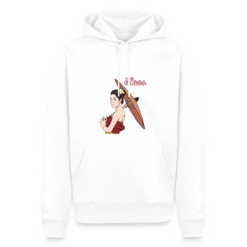 Laos Laote Laotian filles robe Lao I cadeau - Sweat à capuche Premium bio Homme - blanc - Devant - Nico (187cm)
