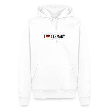 I Love Germany - Männer Premium Bio Hoodie - Weiß - Vorne - Nico (187cm)
