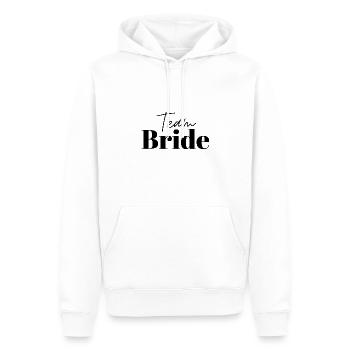 Mariée d’équipe - Sweat à capuche Premium bio Homme - blanc - Devant - Nico (187cm)