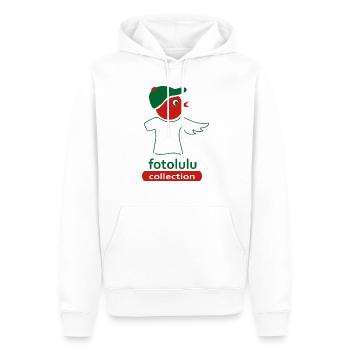 fotolulu collection - Männer Premium Bio Hoodie - Weiß - Vorne - Nico (187cm)