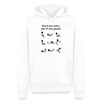 Kamasutra der Prüfungszeit für Abi,Uni,Hochschule - Männer Premium Bio Hoodie - Weiß - Vorne - Nico (187cm)