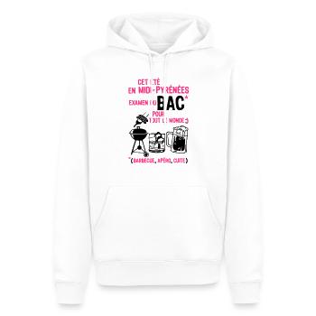 Fach Midi Pyrenees Öffnung gekocht Grill Bier - Männer Premium Bio Hoodie - Weiß - Vorne - Nico (187cm)