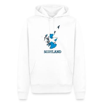 scotland - Men’s Premium Organic Hoodie - white - Front - Nico (187cm)