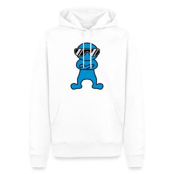Cool - Sweat à capuche Premium bio Homme - blanc - Devant - Nico (187cm)