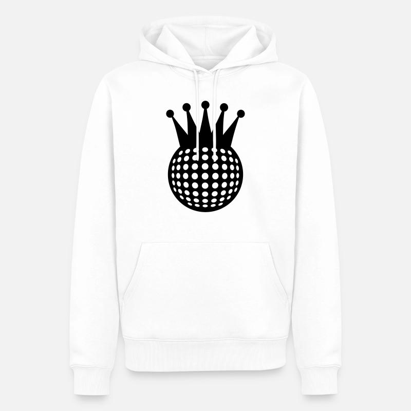 Golf King - Sweat à capuche Premium bio Homme - blanc