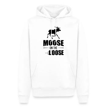 Moose On The Loose - Männer Premium Bio Hoodie - Weiß - Vorne - Nico (187cm)