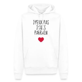 Onkel / Tante / Vetter / Cousin / Kusine - Männer Premium Bio Hoodie - Weiß - Vorne - Nico (187cm)