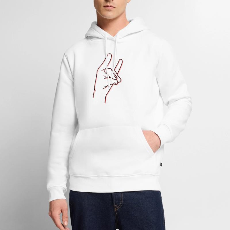 Handzeichen oder so Männer Premium Bio Hoodie